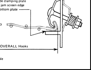 Screens with Hooked Edges